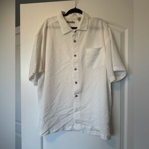 Casual White Button-Down Shirt